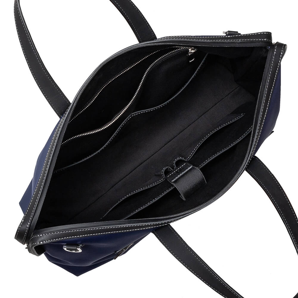 青色の京都バッグ_ポケット