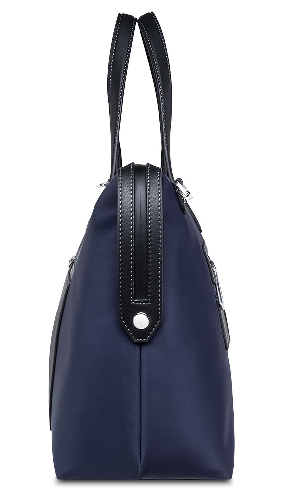 青色の京都バッグ_側面